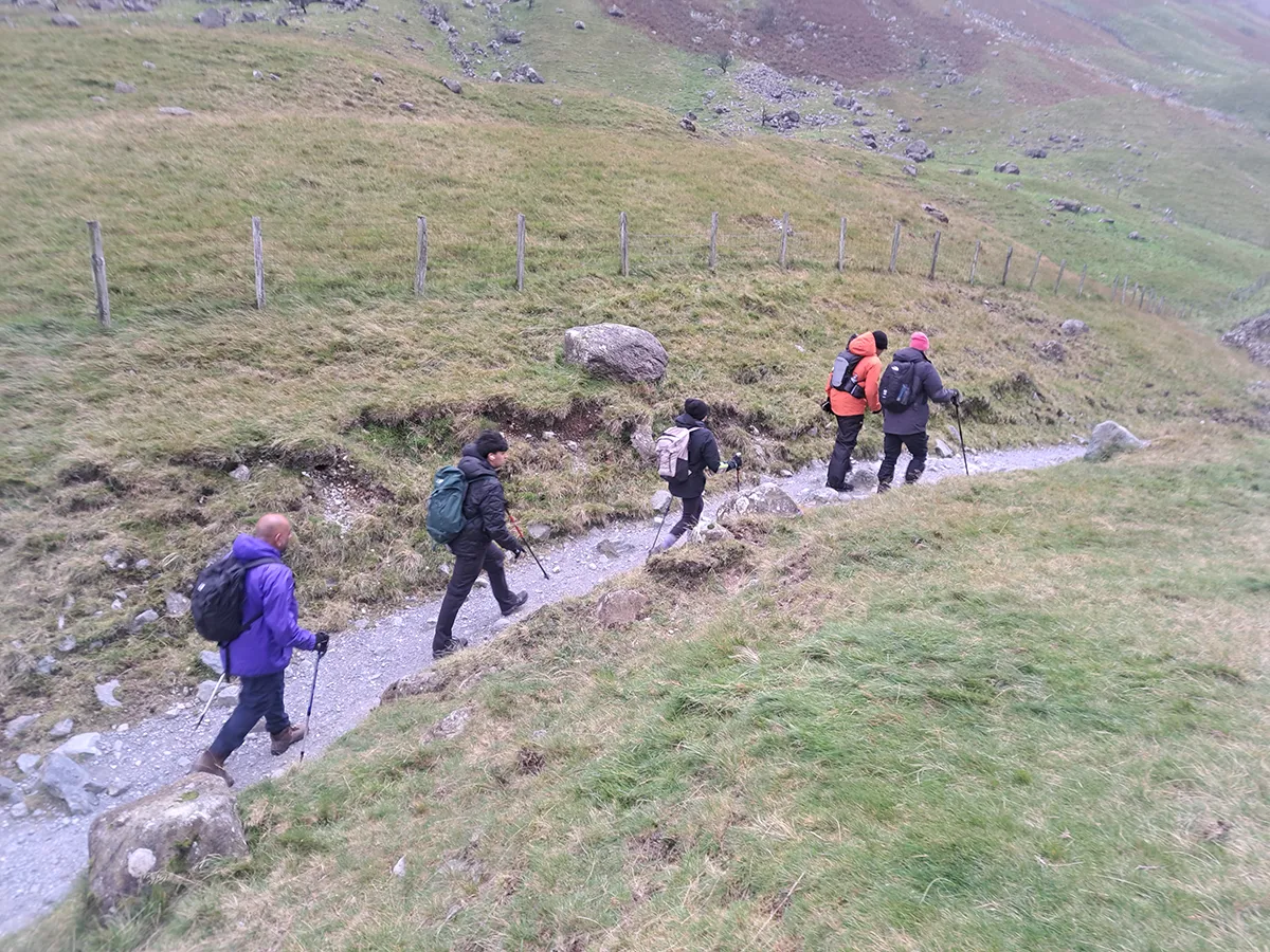 Paresh climbing Scafell Pike - Climb Scafell Pike